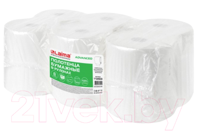 Бумажные полотенца Laima Advanced / 112503 (белый)