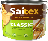 Защитно-декоративный состав Saitex Classic Дуб европейский (10л) - 