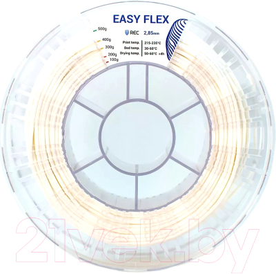 Пластик для 3D-печати REC Easy Flex 2.85мм 500г / rr1f2118 (белый)