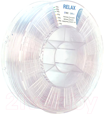 Пластик для 3D-печати REC Relax 2.85мм 750г / rr2s2121 (прозрачный)