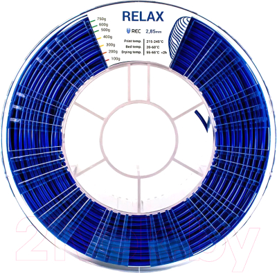 Пластик для 3D-печати REC Relax 2.85мм 750г / rr2s2123 (синий)