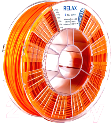Пластик для 3D-печати REC Relax 2.85мм 750г / rr2s2128 (оранжевый)