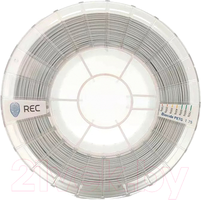 Пластик для 3D-печати REC Biocide PETG 2.85мм 750г / rr1z2118 (белый)