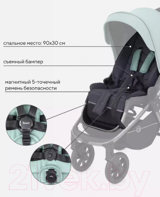 Детская универсальная коляска Rant Flex Pro 3 в 1 2023 / RA075 (Green)