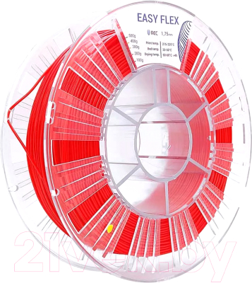 Пластик для 3D-печати REC Easy Flex 1.75мм 500г / rr1f2119 (красный)