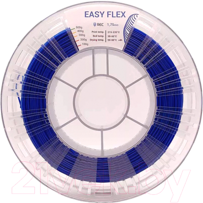 Пластик для 3D-печати REC Easy Flex 1.75мм 500г / rr1f2121 (синий)