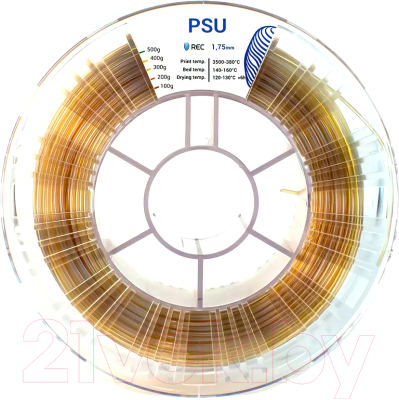 Пластик для 3D-печати REC PSU 1.75мм 500г / rr1z2115 (натуральный)