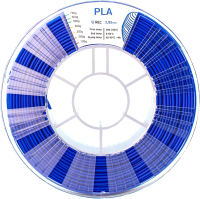Пластик для 3D-печати REC PLA 2.85мм 750г / rr1s2143 (синий) - 