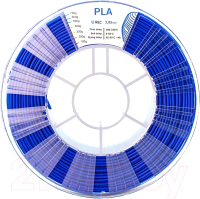 Пластик для 3D-печати REC PLA 2.85мм 750г / rr1s2143 (синий)