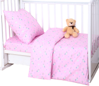 Комплект постельный для малышей Атра Baby Единорожки / 9485542 (розовый) - 
