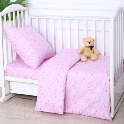 Комплект постельный для малышей Атра Baby Единорожки / 9485542 (розовый)
