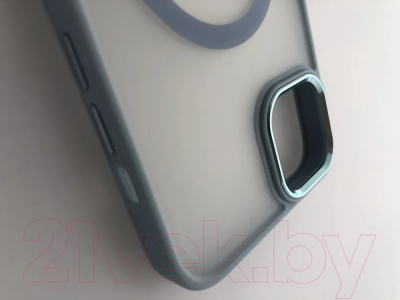 Чехол-накладка Case Acrylic MagSafe для iPhone 13 (голубой)
