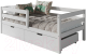 Односпальная кровать детская WoodMoon Мунни 1 80x180 / М-1.8Я - 