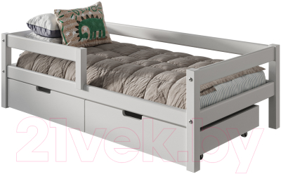 Односпальная кровать детская WoodMoon Мунни 9 80x180 / М-9.8Я