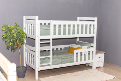 Двухъярусная кровать детская WoodMoon ВудМун 2 90x180 / ВМ-2.8