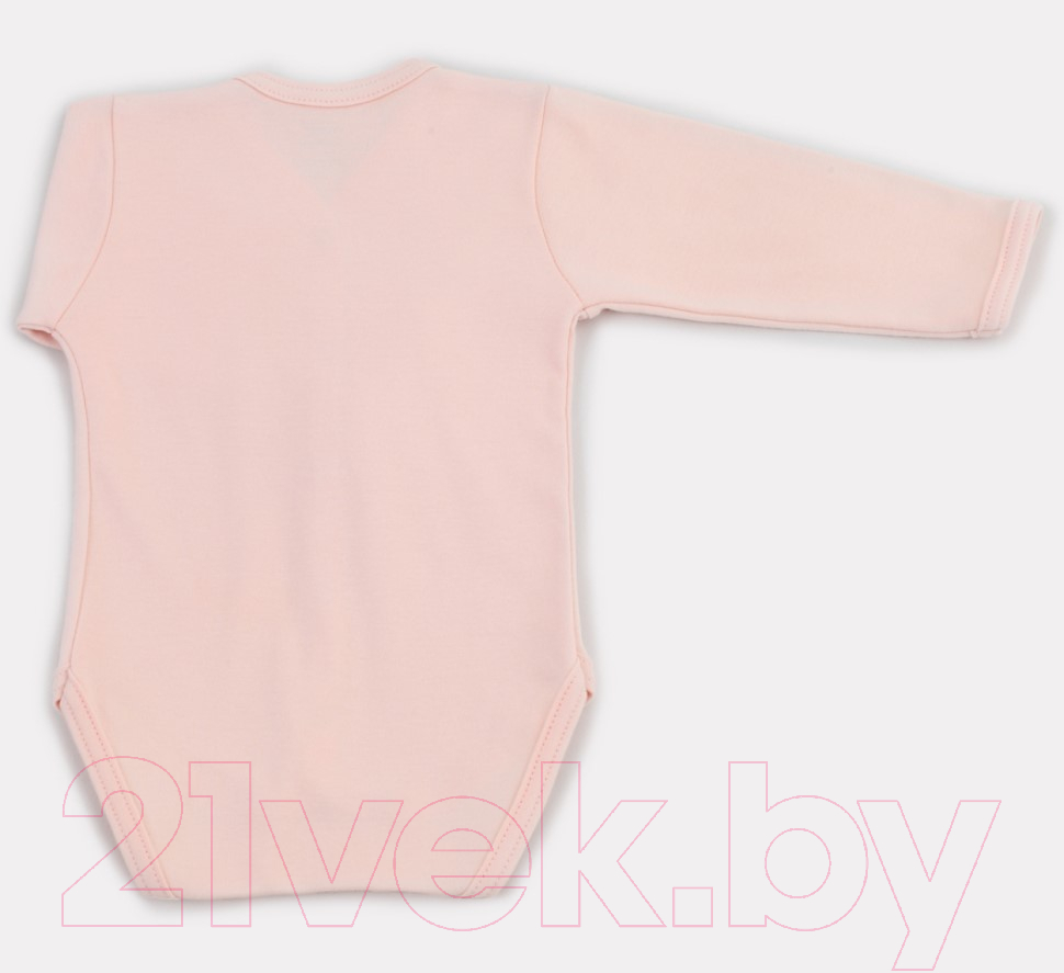 Боди для малышей Rant Hugs And Kisses с длинным рукавом / 6472/3-68 (Soft Pink, р.68) — фото 2