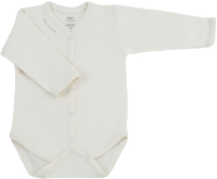 Боди для малышей Rant Hugs And Kisses с длинным рукавом / 6472/4-68 (Vanilla Beige, р.68) - 