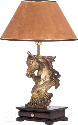 Прикроватная лампа Bogacho Лошадь императора / 33007/1 (тоффи-169567/с бюро)
