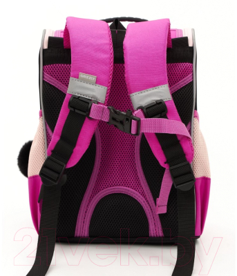 Школьный рюкзак Grizzly RAm-384-2 (лиловый/черный)