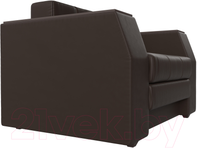Кресло-кровать Лига Диванов Атлантида / 28410 (экокожа коричневый)