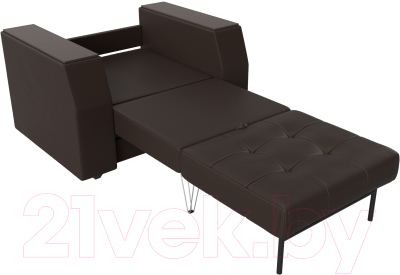 Кресло-кровать Лига Диванов Атлантида / 28410 (экокожа коричневый)