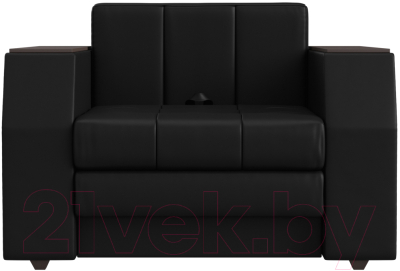 Кресло-кровать Лига Диванов Атлантида / 28411 (экокожа черный)