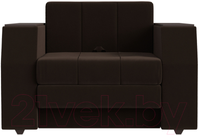 Кресло-кровать Лига Диванов Атлантида / 28415 (микровельвет коричневый)