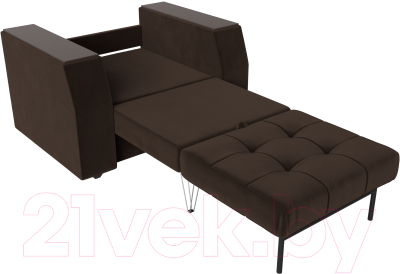 Кресло-кровать Лига Диванов Атлантида / 28415 (микровельвет коричневый)