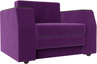 Кресло-кровать Лига Диванов Атлантида / 28417 (микровельвет фиолетовый) - 