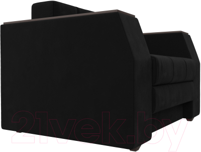 Кресло-кровать Лига Диванов Атлантида / 28418 (микровельвет черный)