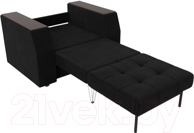 Кресло-кровать Лига Диванов Атлантида / 28418 (микровельвет черный)