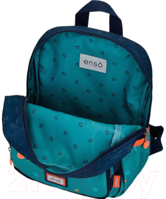 Школьный рюкзак Enso Dino artist / 9542221 (темно-синий/зеленый)