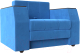 Кресло-кровать Лига Диванов Атлантида / 113837 (велюр голубой) - 