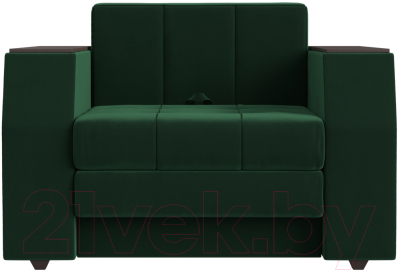 Кресло-кровать Лига Диванов Атлантида / 113838 (велюр зеленый)