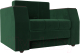 Кресло-кровать Лига Диванов Атлантида / 113838 (велюр зеленый) - 
