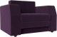Кресло-кровать Лига Диванов Атлантида / 113841 (велюр фиолетовый) - 