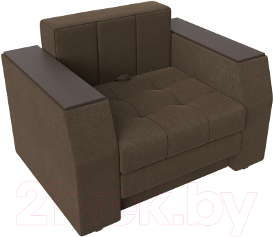 Кресло-кровать Лига Диванов Атлантида / 113877 (рогожка коричневый)