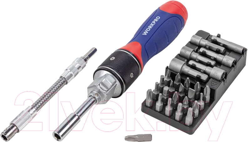 Отвертка Workpro GSCI-1607 (с битами)