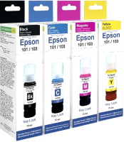 Комплект контейнеров с чернилами Revcol Для Epson 6442 (4 цвета) - 