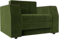 Кресло-кровать Лига Диванов Атлантида / 113855 (микровельвет зеленый) - 