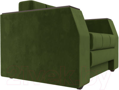 Кресло-кровать Лига Диванов Атлантида / 113855 (микровельвет зеленый)