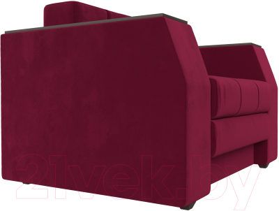 Кресло-кровать Лига Диванов Атлантида / 113857 (микровельвет бордовый)