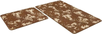 Набор ковриков для ванной и туалета Shahintex Vintage SHV002 60x100/60x50 (шоколадный) - 