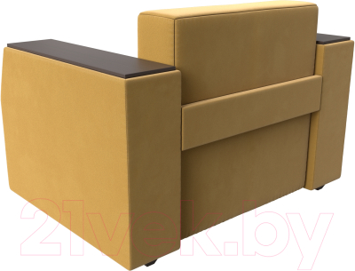 Кресло-кровать Лига Диванов Атлантида / 113859 (микровельвет желтый)
