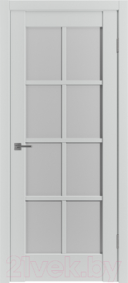 Дверь межкомнатная Emalex ER1 ДО 60x200 (Steel/White Cloud)