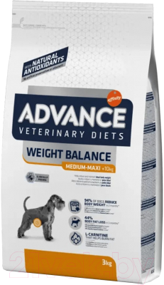 Сухой корм для собак Advance VetDiet Weight Balance (3кг)