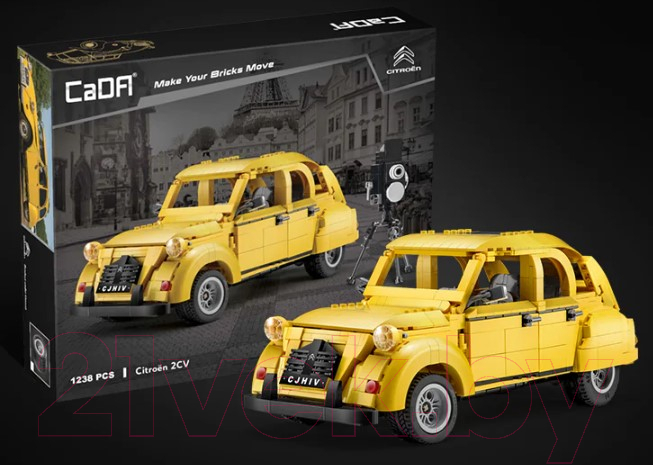 Конструктор CaDa Ретроавтомобиль Citroen 2CV / C61026W