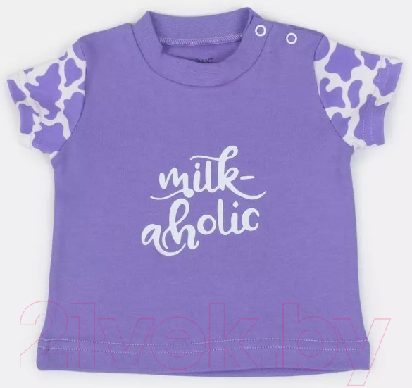 Комплект одежды для малышей Rant Milk-Aholic с шортами / 2-81/1 (фиолетовый, р.68) — фото 2