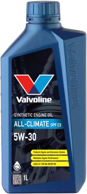 Моторное масло Valvoline All Climate DPF C3 5W30 / 898938 (1л)