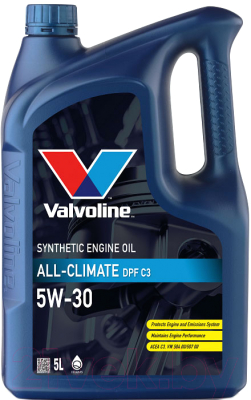 Моторное масло Valvoline All Climate DPF C3 5W30 / 898939 (5л)